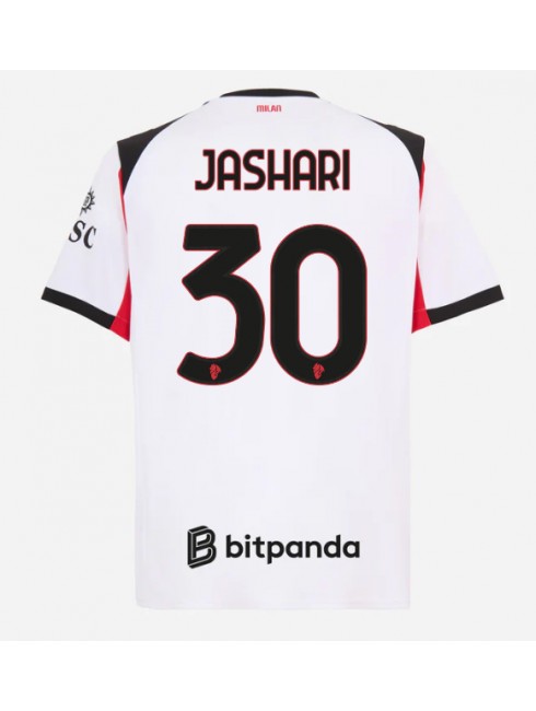 Billige AC Milan Ardon Jashari #30 Bortedrakt 2025-26 Kortermet Billige AC Milan Ardon Jashari #30 Bortedrakt 2025-26 Kortermet